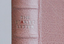 Front cover of The Scarlet Letter binding.